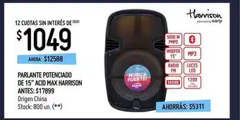 Punto Mayorista Parlante Potenciado De 15 oferta