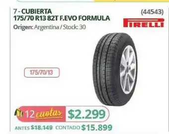 Cubierta 175-70 R13 82t F.evo Formula Pirelli