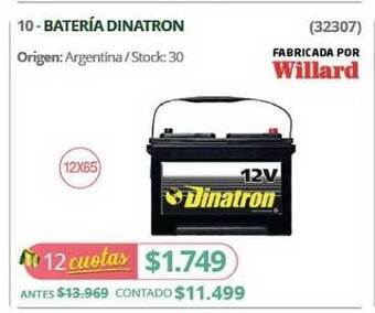 Bateria Dinatron Willard