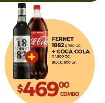 Super MAMI Fernet 1882 + Coca Cola oferta