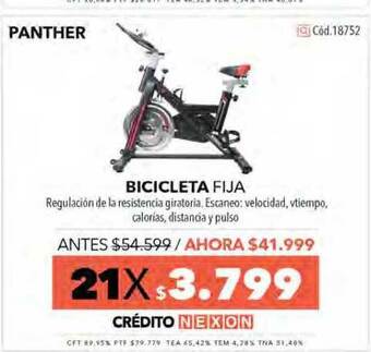 Nexon Bicicleta Fija Panther oferta