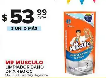 Carrefour Maxi Mr Musculo Limpiador Baño Dp x 450cc oferta