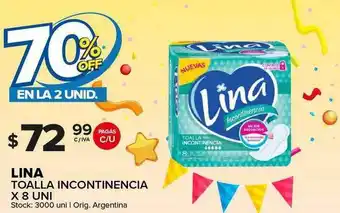 Carrefour Maxi Lina Toalla Incontinencia X 8 70% Off En La 2 Unid. oferta