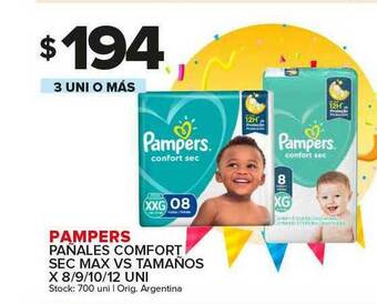 Carrefour Maxi Pampers Pañales Comfort Sec Max Vs Tamaños oferta