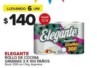 Carrefour Maxi Elegante Rollo De Cocina Giramas 3 X 100 oferta
