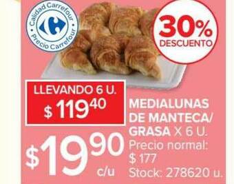 Carrefour Medialunas De Manteca - Grasa oferta