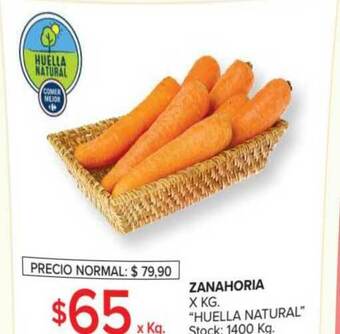 Carrefour Market Zanahoria Huella Natural oferta