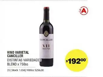 Atomo Conviene Vino Varietal Canciller Distintas Variedades Blend x 750cc oferta