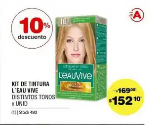 Atomo Conviene Kit De Tinture L'eau Vive Disttintos Tonos X Unid 10% Descuento oferta