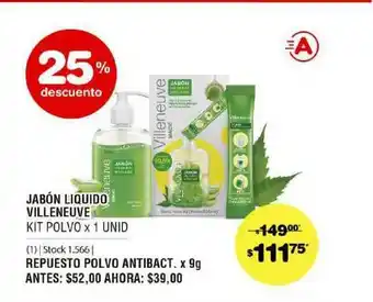 Atomo Conviene Jabón Liquido Villeneuve Repuesto Polvo Antibact 25% Descuento oferta
