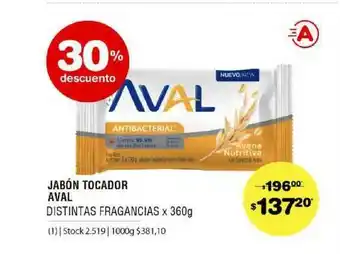 Atomo Conviene Jabón Tocador Aval x 360g oferta