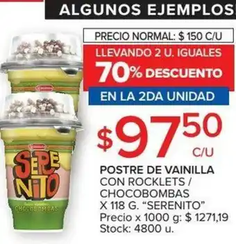 Carrefour Postre de Vainilla x 118g oferta