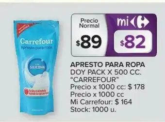 Carrefour Carrefour Apresto Para Ropa Doy Pack x 500cc oferta