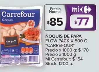 Carrefour Carrefour Noquis De Papa Flow Pack x 500g oferta