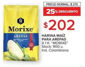Carrefour Morixe Harina Maíz Para Arepas x 1k oferta