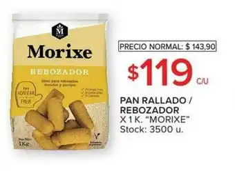 Carrefour Morixe Pan Rallado Rebozador x 1k oferta