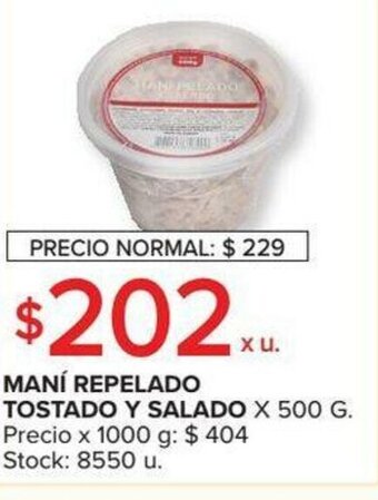 Carrefour Maní Repelado Tostado Y Salado x 500g oferta