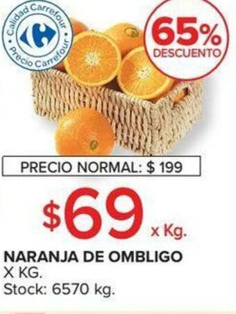 Carrefour Naranja de Ombligo x kg oferta