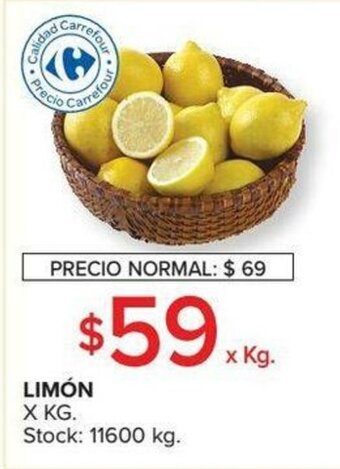 Carrefour Limón xkg oferta