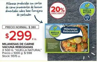 Carrefour Milanesas De Carne Vacua rebozadas x 500g oferta