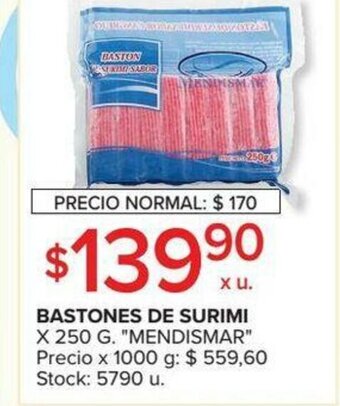 Carrefour Mendismar Bastones De Surimi x 250g oferta
