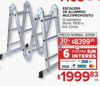 Carrefour Escalera De Aluminio Multipropósito oferta