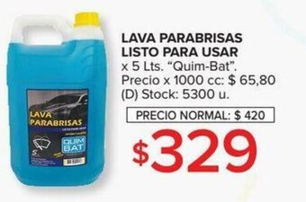 Carrefour Lava Parabrisas Listo Para Usar x 5lt oferta