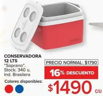 Carrefour Conservadora 12 lts oferta