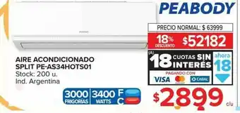 Carrefour Aire Acondicionado Split PE-AS34Hots01 oferta