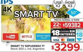 Carrefour Smart TV 50PUD665477 oferta