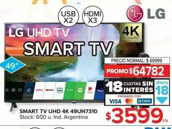 Carrefour Smart TV UHD 4K 49UN7310 oferta