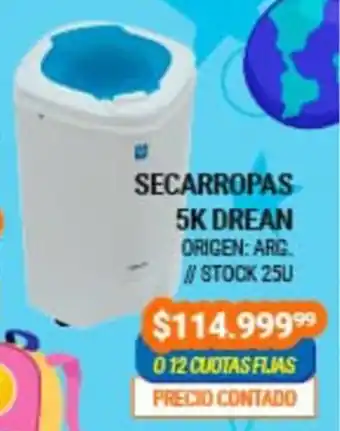 Hiper Audio SECARROPAS 5K DREAN oferta