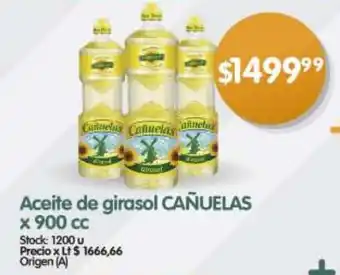 Supermercados Buenos Días Aceite de girasol CAÑUELAS x 900 cc oferta