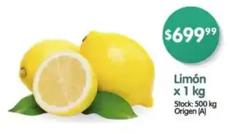 Supermercados Buenos Días Limón x 1 kg oferta
