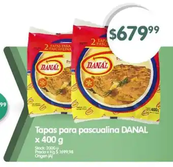 Supermercados Buenos Días Tapas para pascualina DANAL x 400 g oferta