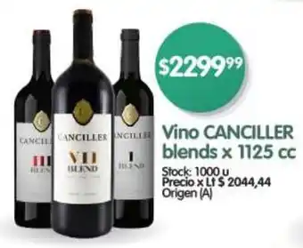 Supermercados Buenos Días Vino CANCILLER blends x 1125 cc oferta
