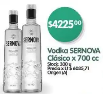 Vodka SERNOVA Clásico x 700 cc
