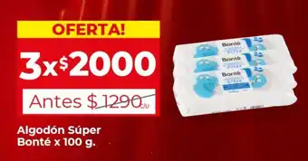 Supermercados DIA Algodón Súper Bonté x 100 g. x 3 oferta