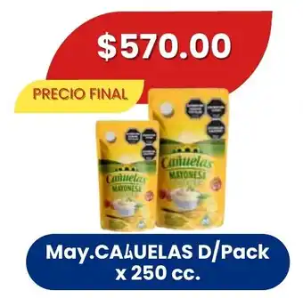 Mayonesa CAÑUELAS D/Pack x 250 cc.