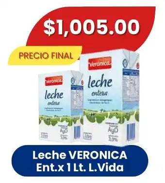 Leche VERONICA Ent. x 1 Lt. L. Vida