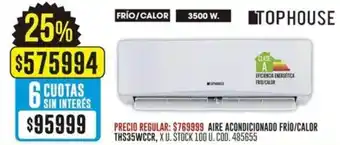 Coto TOPHOUSE AIRE ACONDICIONADO FRIO/CALOR THS35WCCR oferta