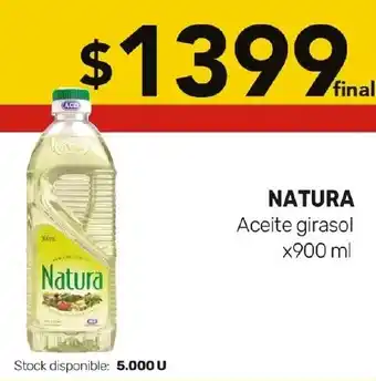 Nini Mayorista NATURA Aceite girasol x 900 ml oferta