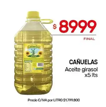 Nini Mayorista CAÑUELAS Aceite girasol x5 Its oferta