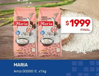 Nini Mayorista MARIA Arroz largo fino x1 kg oferta