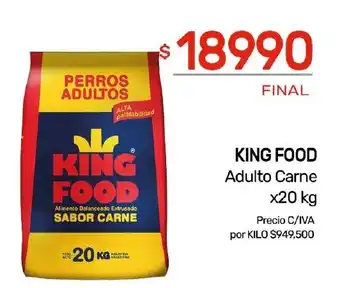 Nini Mayorista KING FOOD Adulto Carne x20 kg oferta