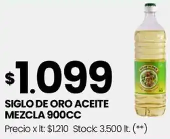 Changomas SIGLO DE ORO ACEITE MEZCLA 900CC oferta