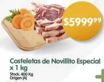 Supermercados Buenos Días Costeletas de Novillito Especial x 1kg oferta