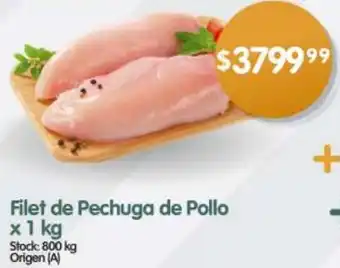 Supermercados Buenos Días Filet de Pechuga de Pollo x 1kg oferta