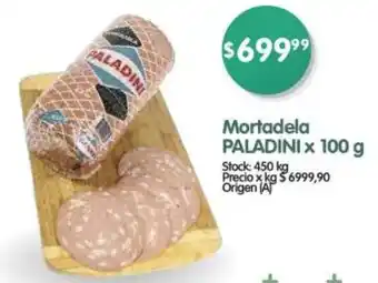 Supermercados Buenos Días Mortadela PALADINI x 100g oferta