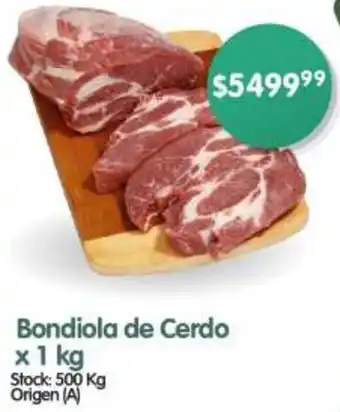 Supermercados Buenos Días Bondiola de Cerdo x 1kg oferta